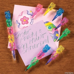 Easter Bunny 5 High Stacking Crayon Sets - 12 Sets